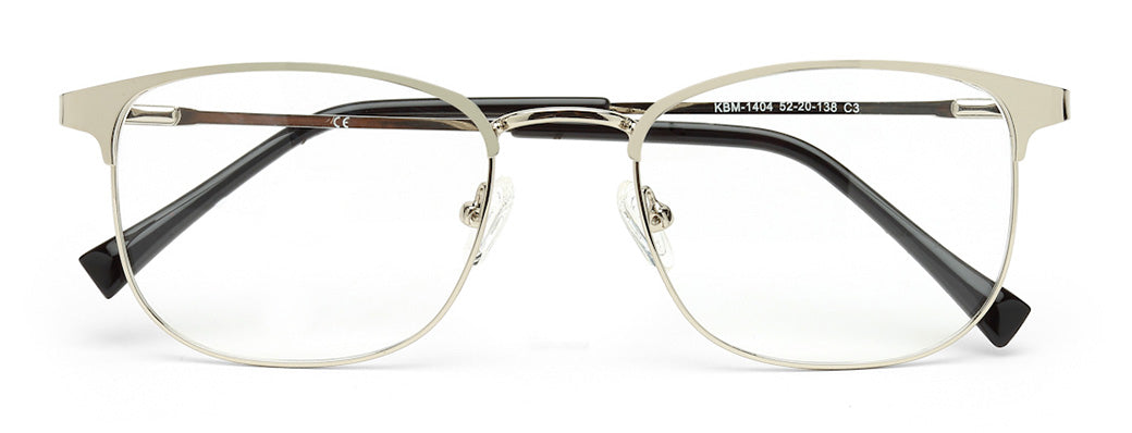 SILVER CLUBMASTER UNISEX EYEGLASSES