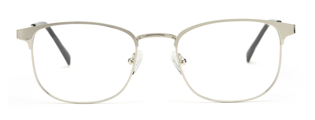 SILVER CLUBMASTER UNISEX EYEGLASSES