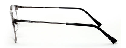 METALLIC GREY UNISEX CLUBMASTER EYEGLASSES