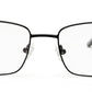 MATTE BLACK RECTANGLE EYEGLASSES