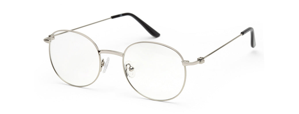 SILVER UNISEX OVAL GLASSES - Main Image