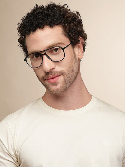 Classic Aviator Black Ultralight Spectacles