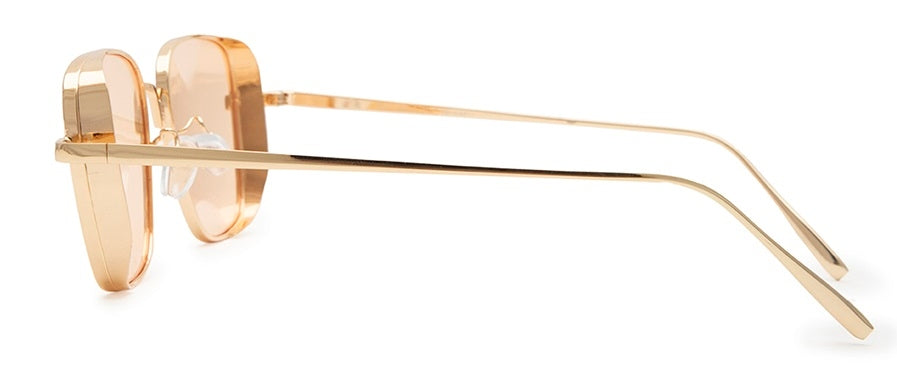 Light Brown Square Shaped UV Sunglass