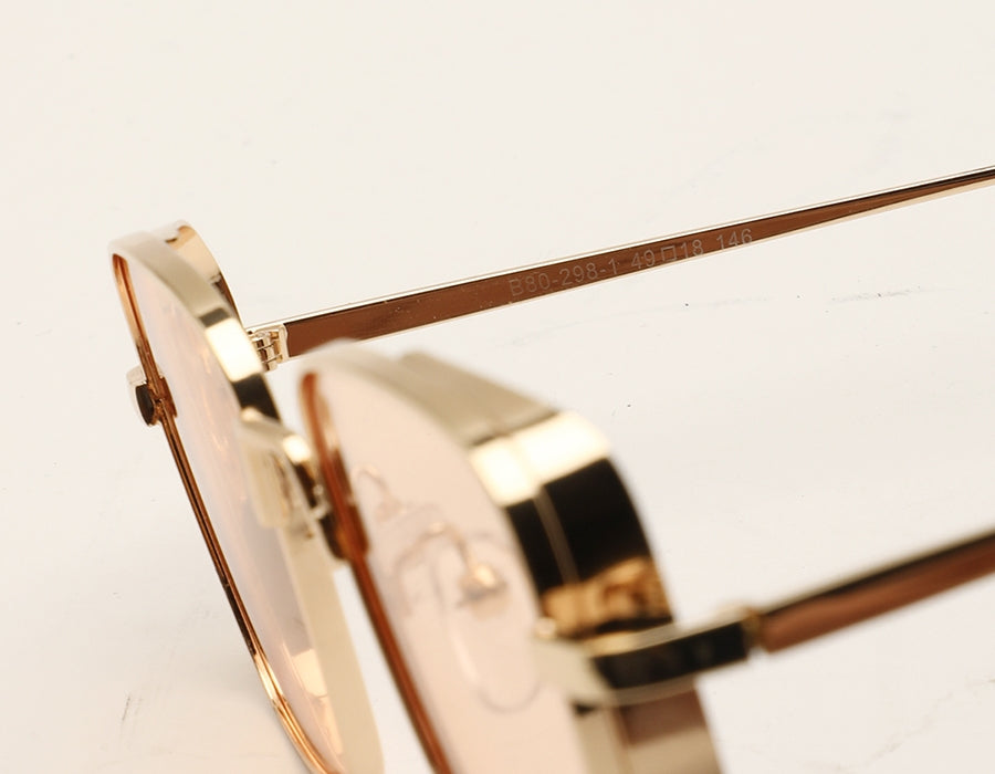 Light Brown Square Shaped UV Sunglass