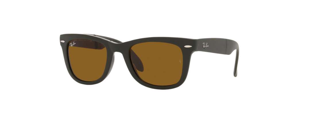 Unisex Wayfarer Green Ray-Ban Folding Sunglasses