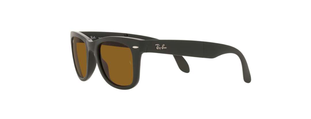 Unisex Wayfarer Green Ray-Ban Folding Sunglasses