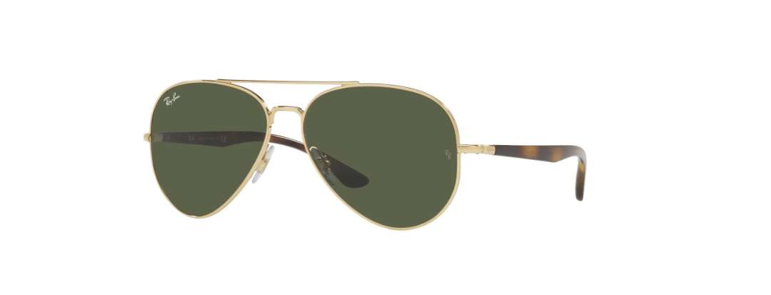 Classic Unisex Aviator UV 400 Green Ray-Ban Sunglasses