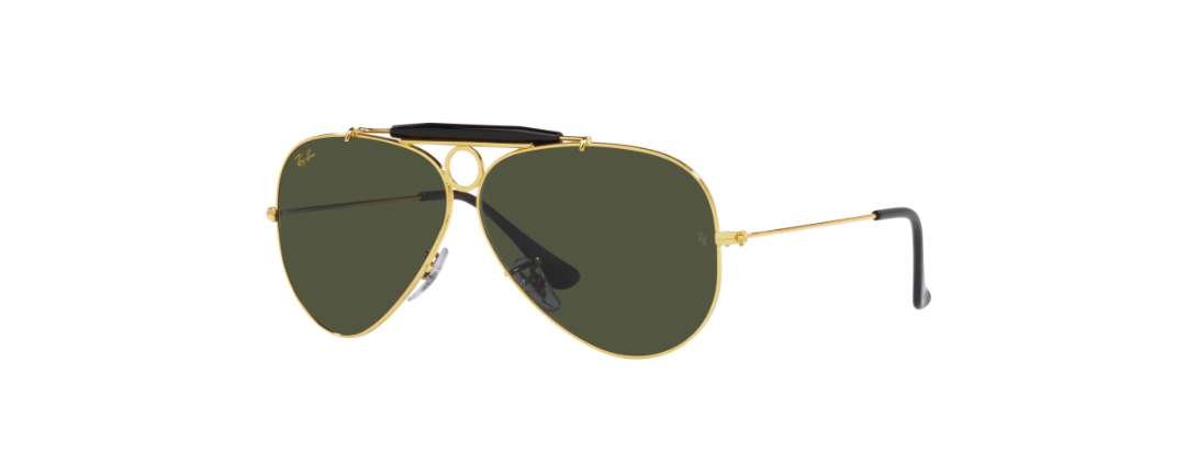 Ray-Ban UV 400 Aviator Green Unisex Pilot Sunglasses