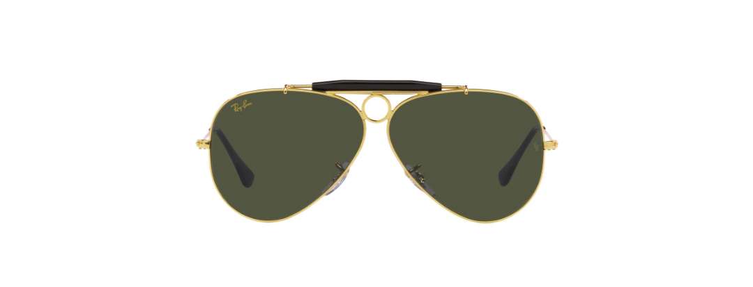 Ray-Ban UV 400 Aviator Green Unisex Pilot Sunglasses