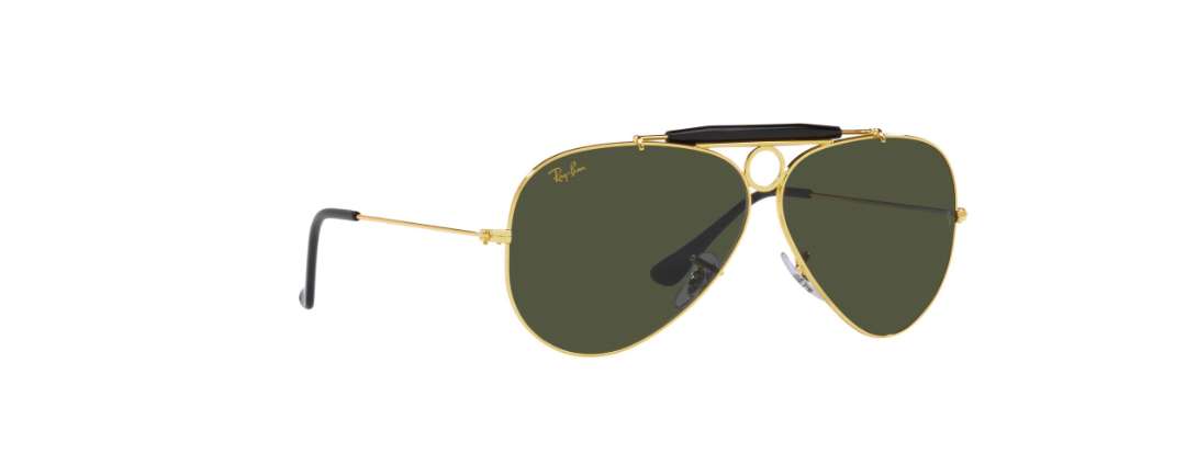 Ray-Ban UV 400 Aviator Green Unisex Pilot Sunglasses