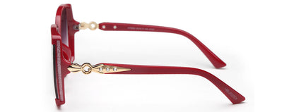 Red Irregular Shaped UV 400 Polarised Sunglass for Women