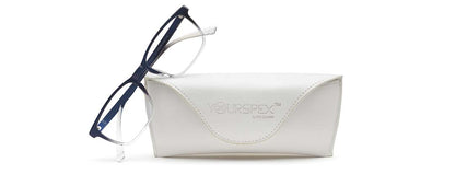 Transparent Black Gradient Rectangle Eyeglasses for Men