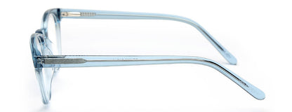 Transparent Blue Cateyes Full Rim Acetate Frame for Men & Women