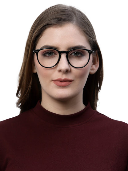 Transparent Grey Oval Full Rim Frame for Men & Women