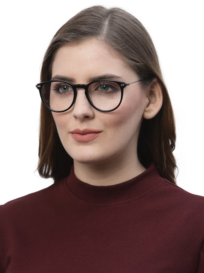 Transparent Grey Oval Full Rim Frame for Men & Women