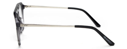 Transparent Grey Square Full Rim Acetate Frame for Men