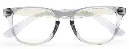 Transparent Grey Wayfarer Eyeglasses for Men and Women