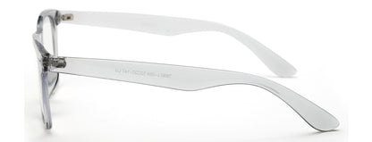 Transparent Grey Wayfarer Eyeglasses for Men and Women