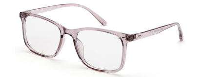 Transparent Light Mauve Square Eyeglass for Women