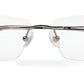 Zenith Titanium Silver RImless Glasses for Men