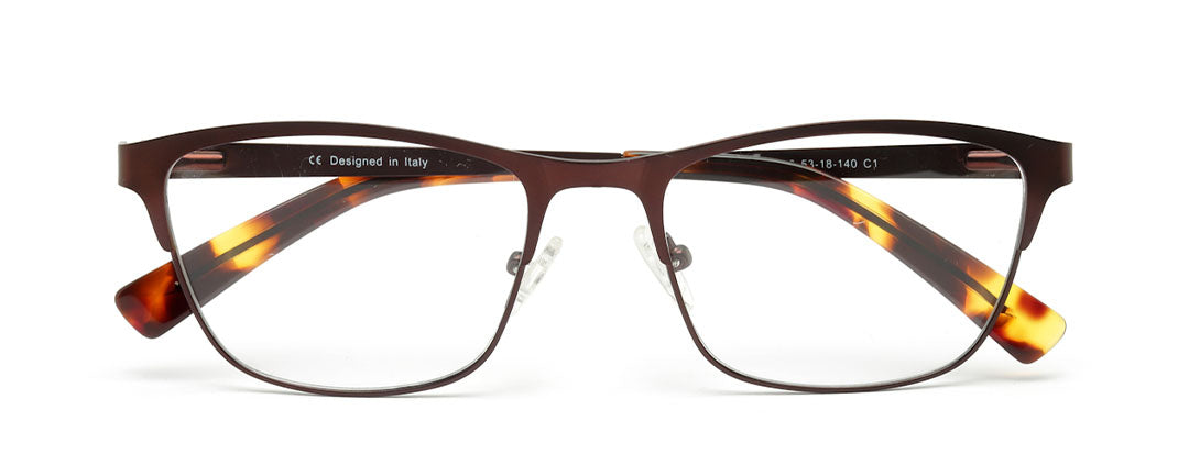 Walnut Brown Chashma  Frame in Metal for Men & Women