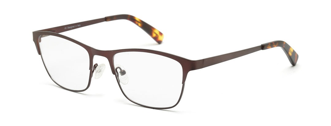Walnut Brown Chashma  Frame in Metal for Men & Women
