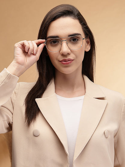Sleek Square Gold Spectacles