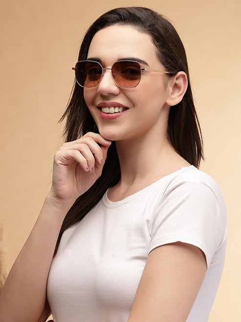 Classic Square Gold Sunglasses