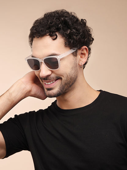 Acetate White UV 400 Polarized Sunglasses