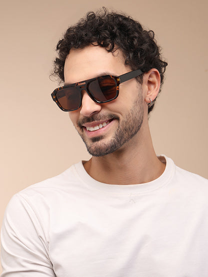 YourSpex-Urban Tort Square UV400 Sunglasses-Large-Square