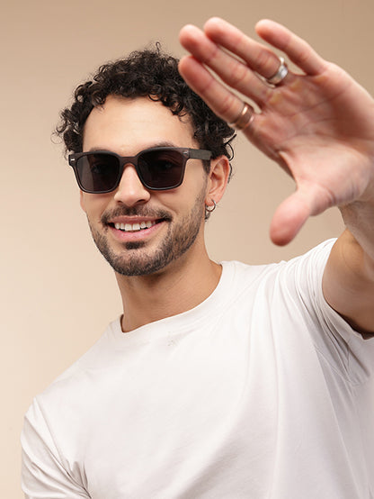 Matte Black Square UV 400 Sunglass