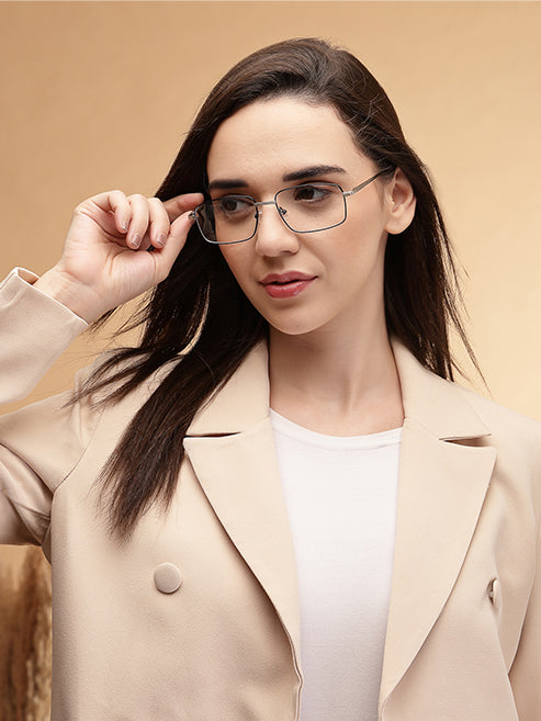 Regular Rectangle Black Spectacles