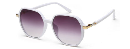 White Oval UV Sunglass for Women