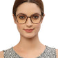 Brown Tort Square Full Rim Acetate Frame for Women