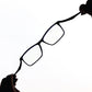 Black Matte YourSpex Flex Rectangle Eyeglass for Men