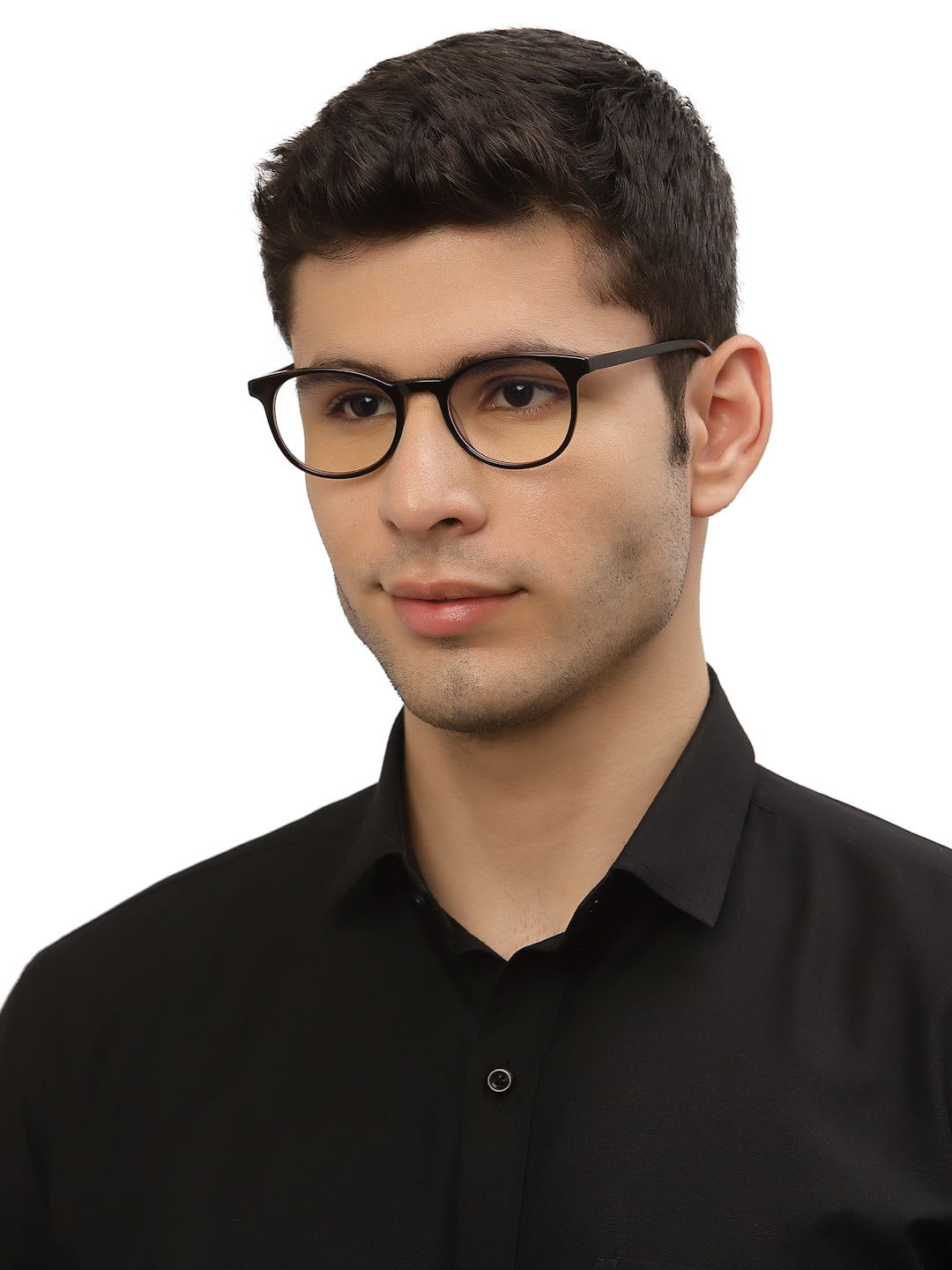 Dark Brown Oval Shape Acetate Designer Unisex Eyeglass Frames