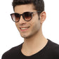 Dark Brown Oval Shaped UV Sunglass