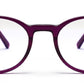 Purple Oval Shape Acetate Frame for Unisex