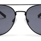 Black Aviator Style UV Sunglass