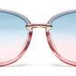 Gradual Blue Pink Cateye Style UV Sunglass for Women