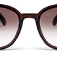 Dark Brown Oval Shaped UV Sunglass