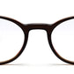 Dark Brown Oval Shape Acetate Designer Unisex Eyeglass Frames