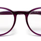 Purple Oval Shape Acetate Frame for Unisex