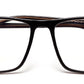 Brown Black Square Shaped Acetate Eyeglasses Frames for Men