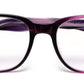 Purple Black Wayfarer Style Acetate Eyeglass Frame for Men