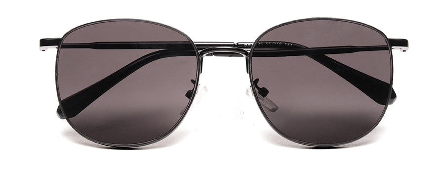 Black Shade Oval Shaped UV Sunglass for Women