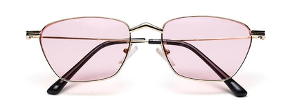 Pink Shade Rectangle Shaped UV Sunglass