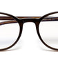 Dark Brown Oval Shape Acetate Designer Unisex Eyeglass Frames