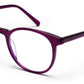 Purple Oval Shape Acetate Frame for Unisex