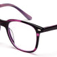 Purple Black Wayfarer Style Acetate Eyeglass Frame for Men